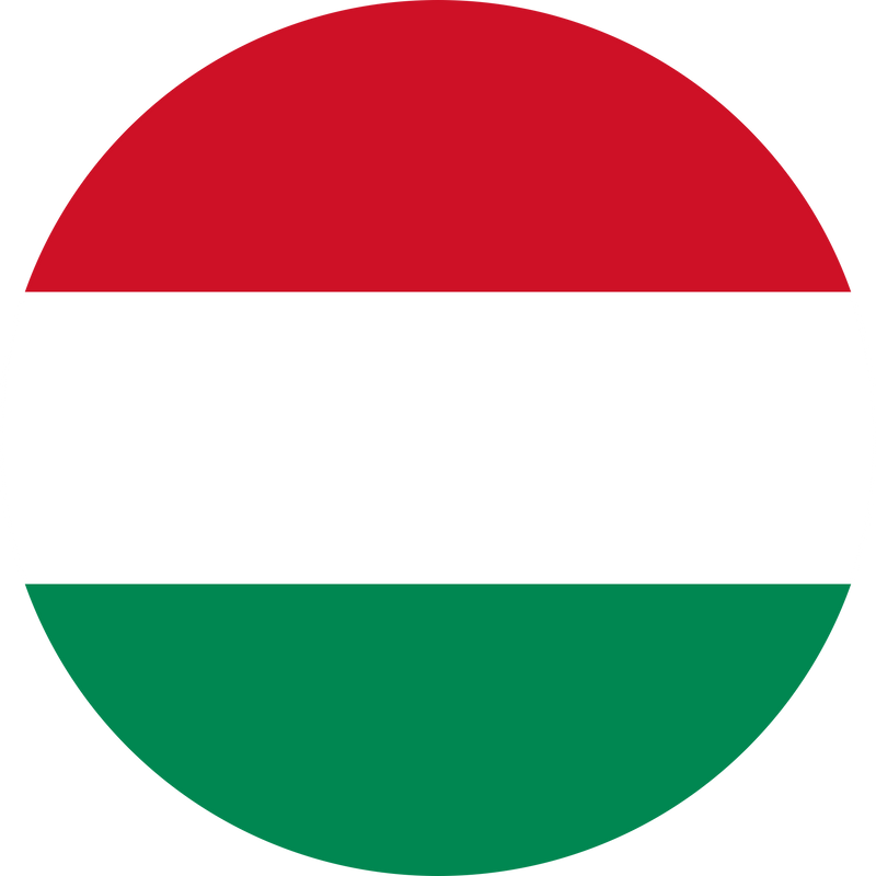 Round Hungarian Flag of Hungary